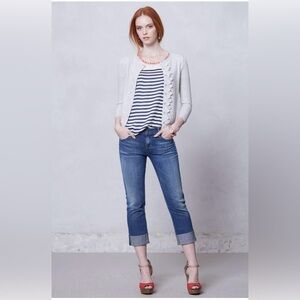 Citizens of Humanity Dani Cropped Dark Denim straight leg jeans